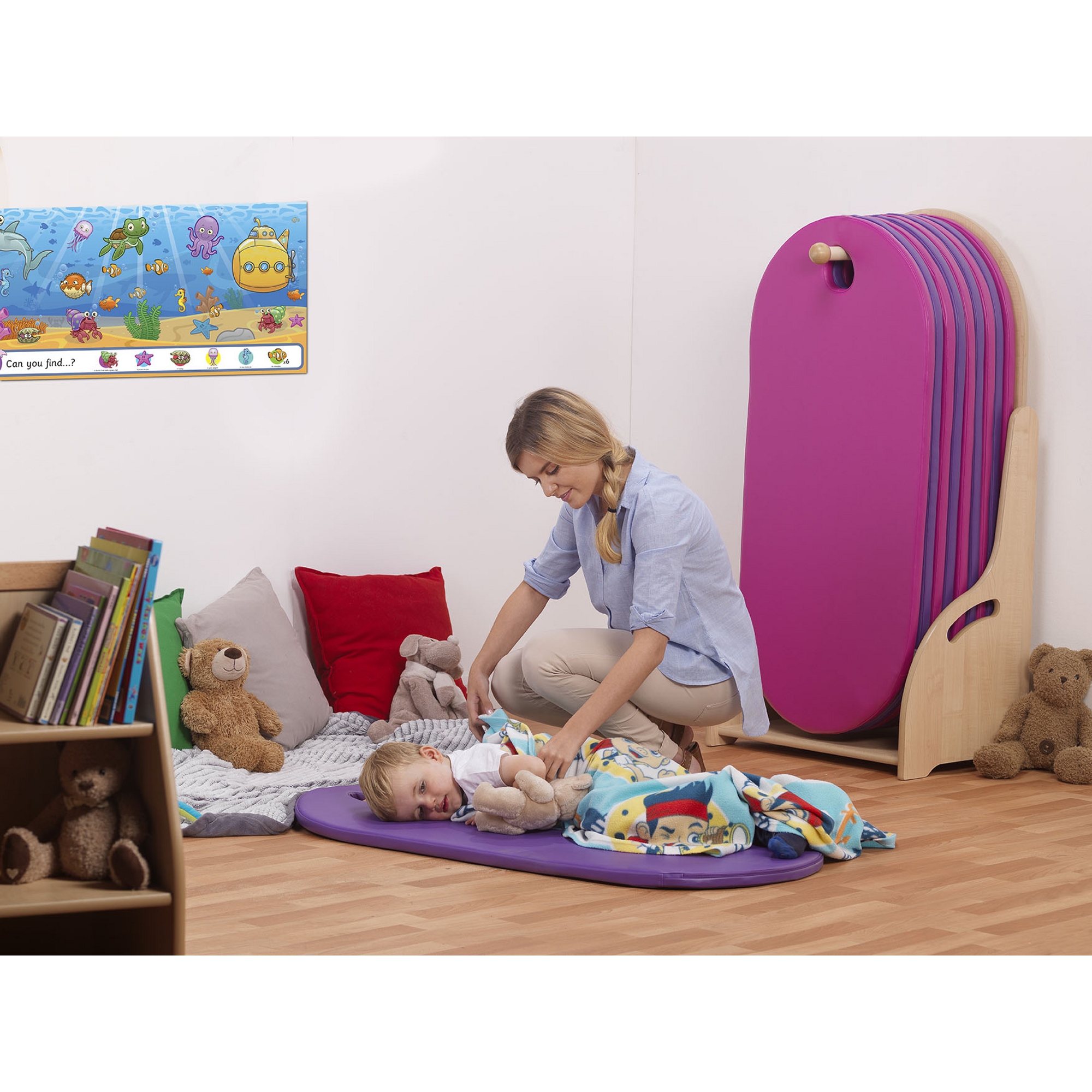 Millhouse Slumberstore Freestanding - Purple and Pink